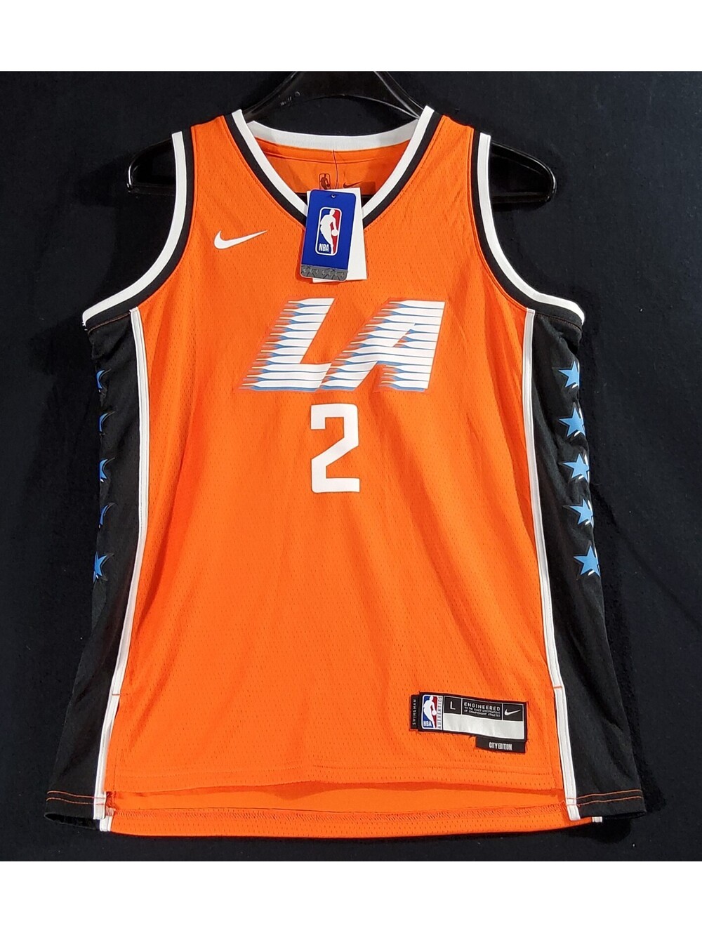 LA Clippers Kawhi Leonard #2 Nike NBA Swingman Jersey City Edition Kids L(14/16)